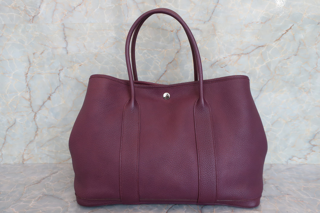HERMES／エルメス ガーデンパーティPM ネゴンダ レザン □Q刻印 トートバッグ 700060162