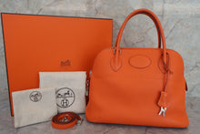 Load image into Gallery viewer, HERMES／BOLIDE 31 Clemence leather Orange □L Engraving Shoulder bag 600070164
