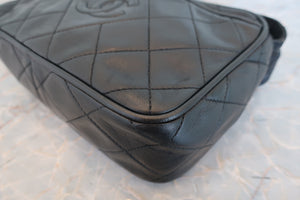CHANEL/シャネル マトラッセフリンジショルダーバッグ ラムスキン ブラック/ゴールド金具 ショルダーバッグ 700090005