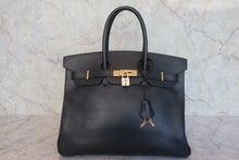 画像をギャラリービューアに読み込む, HERMES／エルメス バーキン35 アルデンヌ ブラック □F刻印 ハンドバッグ 800010158
