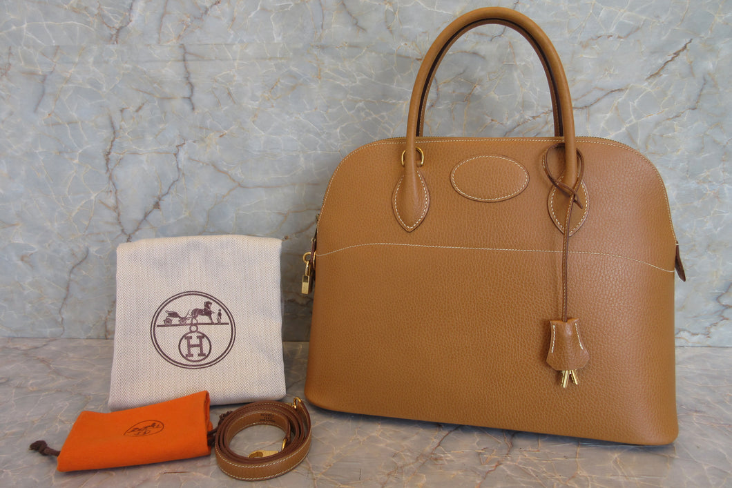 HERMES BOLIDE35 Ardennes leather Natural 〇Y刻印 Shoulder bag 700010023