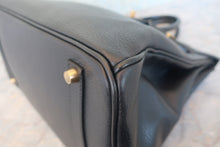 画像をギャラリービューアに読み込む, HERMES／エルメス バーキン35 アルデンヌ ブラック □F刻印 ハンドバッグ 800010158
