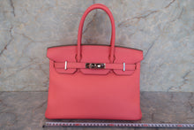 Load image into Gallery viewer, HERMES BIRKIN 30 Togo leather Rose lipstick □Q Engraving Hand bag 700100070
