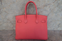 Load image into Gallery viewer, HERMES BIRKIN 30 Togo leather Rose lipstick □Q Engraving Hand bag 700100070
