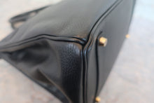 画像をギャラリービューアに読み込む, HERMES／エルメス バーキン35 アルデンヌ ブラック □F刻印 ハンドバッグ 800010158
