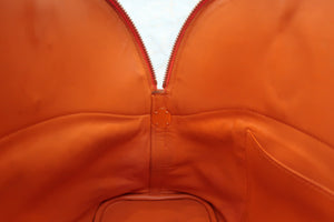 HERMES BOLIDE 35 Clemence leather Orange □G Engraving Shoulder bag 600060158