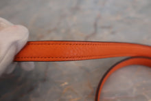 Load image into Gallery viewer, HERMES BOLIDE 35 Clemence leather Orange □G Engraving Shoulder bag 600060158
