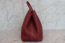 将图片加载到图库查看器，HERMES  GARDEN PARTY PM Negonda leather Rouge H □N刻印 Tote bag 700010147
