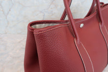 将图片加载到图库查看器，HERMES  GARDEN PARTY PM Negonda leather Rouge H □N刻印 Tote bag 700010147
