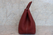 将图片加载到图库查看器，HERMES  GARDEN PARTY PM Negonda leather Rouge H □N刻印 Tote bag 700010147
