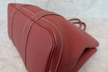 将图片加载到图库查看器，HERMES  GARDEN PARTY PM Negonda leather Rouge H □N刻印 Tote bag 700010147
