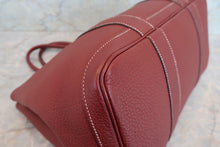 将图片加载到图库查看器，HERMES  GARDEN PARTY PM Negonda leather Rouge H □N刻印 Tote bag 700010147
