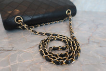 Load image into Gallery viewer, CHANEL Matelasse double flap double chain shoulder bag Lambskin Black/Gold hadware Shoulder bag 600050073
