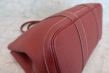 将图片加载到图库查看器，HERMES  GARDEN PARTY PM Negonda leather Rouge H □N刻印 Tote bag 700010147
