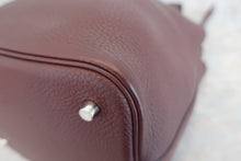 将图片加载到图库查看器，HERMES PICOTIN LOCK MM Clemence leather Bordeaux □M刻印 Hand bag 600080005
