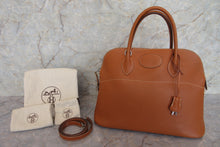 将图片加载到图库查看器，HERMES BOLIDE 35 Epsom leather Cognac □K刻印 Shoulder bag 700010077
