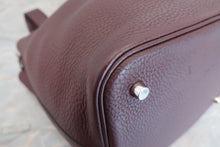 将图片加载到图库查看器，HERMES PICOTIN LOCK MM Clemence leather Bordeaux □M刻印 Hand bag 600080005
