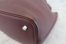 将图片加载到图库查看器，HERMES PICOTIN LOCK MM Clemence leather Bordeaux □M刻印 Hand bag 600080005
