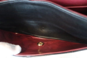 CHANEL Matelasse double flap double chain shoulder bag Lambskin Black/Gold hadware Shoulder bag 600050073
