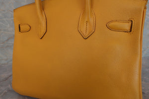 HERMES BIRKIN 30 Graine Couchevel leather Jaune □H刻印 Hand bag 600090024