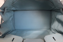 画像をギャラリービューアに読み込む, HERMES／エルメス バーキン40 トワルアッシュ/トリヨンクレマンス ベージュ/シエル □M刻印 ハンドバッグ  800010168
