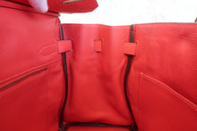 将图片加载到图库查看器，HERMES BIRKIN 30 Clemence leather Rouge pivoine R刻印 Hand bag 800090099
