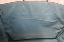 画像をギャラリービューアに読み込む, HERMES／エルメス バーキン40 トワルアッシュ/トリヨンクレマンス ベージュ/シエル □M刻印 ハンドバッグ  800010168
