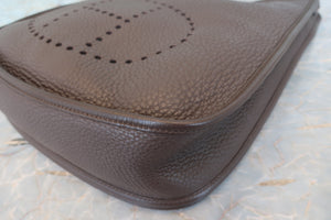 HERMES／エルメス エブリン2GM トリヨンクレマンス ショコラ □L刻印 ショルダーバッグ 700070259