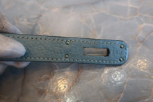 画像をギャラリービューアに読み込む, HERMES／エルメス バーキン40 トワルアッシュ/トリヨンクレマンス ベージュ/シエル □M刻印 ハンドバッグ  800010168
