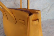 将图片加载到图库查看器，HERMES BIRKIN 30 Graine Couchevel leather Jaune □H刻印 Hand bag 600090024
