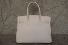 Load image into Gallery viewer, HERMES BIRKIN 30 Epsom leather White □L Engraving Hand bag 700120161
