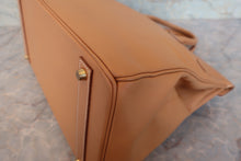 Load image into Gallery viewer, HERMES BIRKIN 40 Graine Couchevel leather Natural □A Engraving Hand bag 800090087
