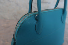 将图片加载到图库查看器，HERMES／BOLIDE 27 Chevre myzore goatskim Turquoise blue □H刻印 Shoulder bag 800030086
