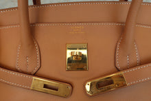 Load image into Gallery viewer, HERMES BIRKIN 40 Graine Couchevel leather Natural □A Engraving Hand bag 800090087
