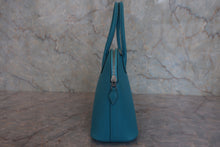 将图片加载到图库查看器，HERMES／BOLIDE 27 Chevre myzore goatskim Turquoise blue □H刻印 Shoulder bag 800030086
