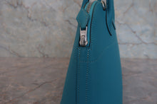 将图片加载到图库查看器，HERMES／BOLIDE 27 Chevre myzore goatskim Turquoise blue □H刻印 Shoulder bag 800030086
