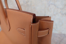 Load image into Gallery viewer, HERMES BIRKIN 40 Graine Couchevel leather Natural □A Engraving Hand bag 800090087
