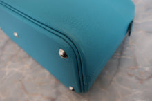 将图片加载到图库查看器，HERMES／BOLIDE 27 Chevre myzore goatskim Turquoise blue □H刻印 Shoulder bag 800030086
