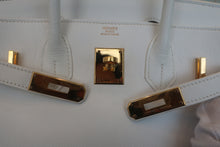 Load image into Gallery viewer, HERMES BIRKIN 30 Epsom leather White □L Engraving Hand bag 700120161
