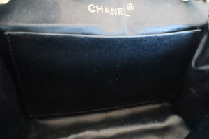 CHANEL/シャネル マトラッセチェーンショルダーバッグ サテン ブラック/ゴールド金具 ショルダーバッグ 600050054
