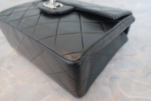 CHANEL/シャネル ミニマトラッセシングルフラップチェーンショルダーバッグ ラムスキン ブラック/シルバー金具 ショルダーバッグ 700090024