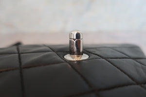 CHANEL/シャネル ミニマトラッセシングルフラップチェーンショルダーバッグ ラムスキン ブラック/シルバー金具 ショルダーバッグ 700090024