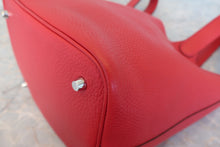 將圖片載入圖庫檢視器 HERMES／エルメス ピコタンロックＭＭ トリヨンクレマンス ルージュカザック C刻印 ハンドバッグ 800090095
