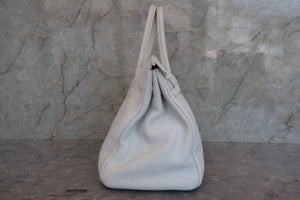 HERMES／エルメス バーキン35 トリヨンクレマンス ホワイト/マットシルバー金具 □E刻印 ハンドバッグ 700020194