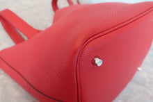 將圖片載入圖庫檢視器 HERMES／エルメス ピコタンロックＭＭ トリヨンクレマンス ルージュカザック C刻印 ハンドバッグ 800090095
