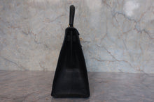 画像をギャラリービューアに読み込む, HERMES／エルメス ケリー28 リザード ブラック 〇S刻印 ショルダーバッグ 800020026
