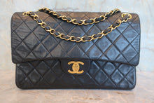 画像をギャラリービューアに読み込む, CHANEL/シャネル マトラッセＷフラップＷチェーンショルダーバッグ ラムスキン ブラック/ゴールド金具 ショルダーバッグ 800050014
