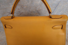 将图片加载到图库查看器，HERMES KELLY 32 Graine Couchevel leather Jaune 〇X刻印 Shoulder bag 500050082
