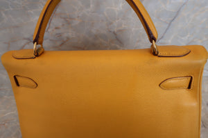 HERMES KELLY 32 Graine Couchevel leather Jaune 〇X刻印 Shoulder bag 500050082