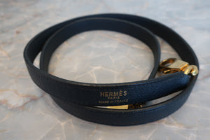 HERMES KELLY 32 Graine Couchevel leather Blue Indigo 〇X刻印 Shoulder bag 600100049